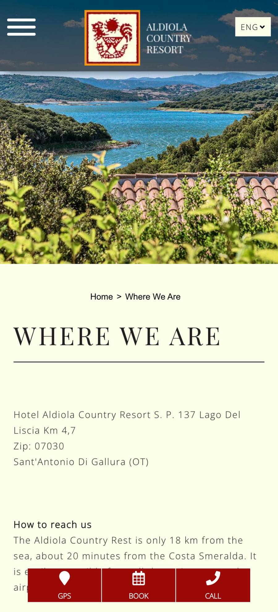 Aldiola Country Resort — Contact 1 (mobile), original