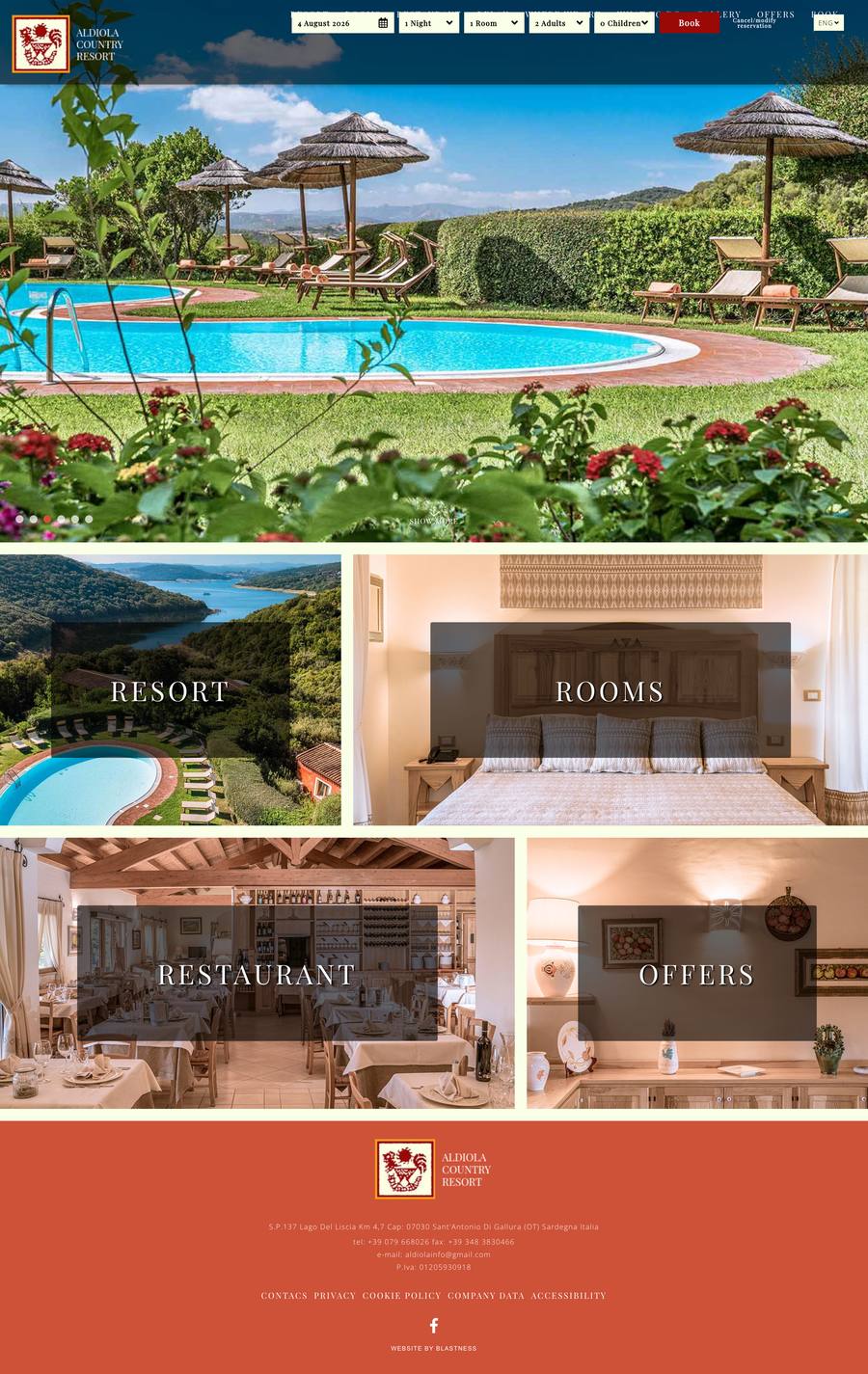 Aldiola Country Resort — Home (desktop), original