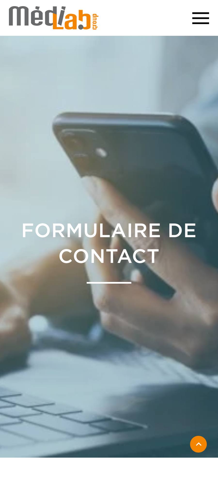 Médilab Group — Contact (mobile), original