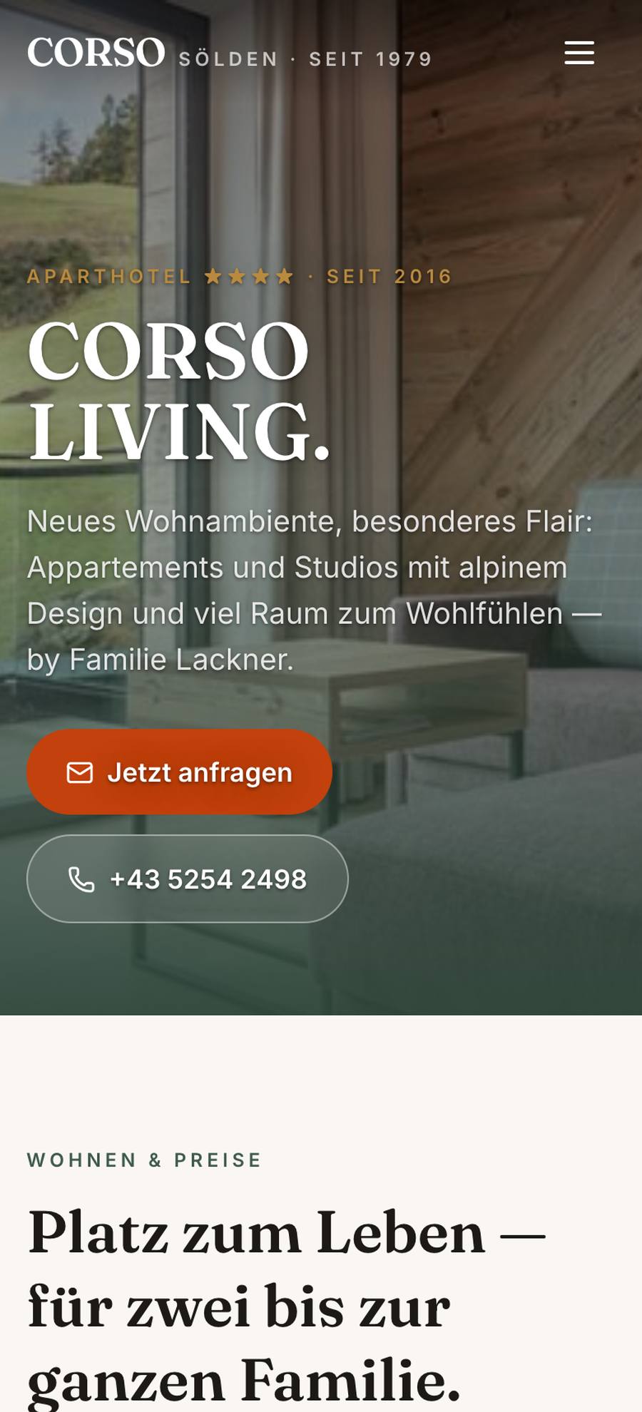CORSO Sölden — Living (mobile), rebuilt